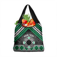 Personalised Aotearoa Niho Taniwha Motif Grocery Bag Green Style