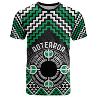 Personalised Aotearoa Niho Taniwha Motif T Shirt Green Style LT9 Green - Polynesian Pride