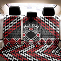 Personalised Aotearoa Niho Taniwha Motif Back Car Seat Cover Red Style LT9 - Polynesian Pride