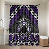 Personalised Aotearoa Niho Taniwha Motif Bathroom Set Violet Style - Polynesian Pride