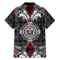 Black Aotearoa Tanilo Motif Family Matching Long Sleeve Bodycon Dress and Hawaiian Shirt Vintage Maori New Zealand Tribal Art Pattern LT9 - Polynesian Pride