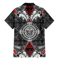 Black Aotearoa Tanilo Motif Family Matching Mermaid Dress and Hawaiian Shirt Vintage Maori New Zealand Tribal Art Pattern LT9 - Polynesian Pride