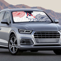 Kingdom of Uvea 1842-1860 Personalized Auto Sun Shade Wallis and Futuna Polynesian Tribal Pattern - Polynesian Pride