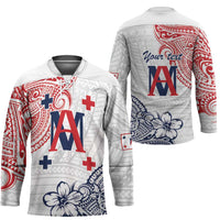 Kingdom of Uvea 1842-1860 Personalized Hockey Jersey Wallis and Futuna Polynesian Tribal Pattern LT9 - Polynesian Pride