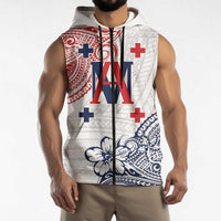 Kingdom of Uvea 1842-1860 Personalized Sleeveless Zip Hoodie Wallis and Futuna Polynesian Tribal Pattern LT9 - Polynesian Pride