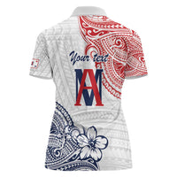 Kingdom of Uvea 1842-1860 Personalized Women Polo Shirt Wallis and Futuna Polynesian Tribal Pattern LT9 - Polynesian Pride