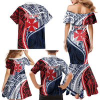 Kingdom of Uvea 1860-1886 Personalized Family Matching Mermaid Dress and Hawaiian Shirt Wallis and Futuna Polynesian Tribal Pattern LT9 - Polynesian Pride