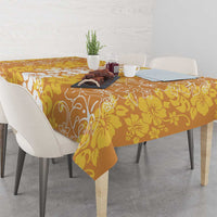 Hawaiian Lei Day Tablecloth Gold Hibiscus Flowers Lei Art LT9 - Polynesian Pride