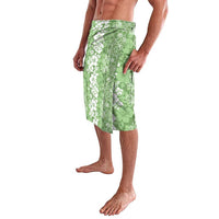 Hawaiian Lei Day Lavalava Green Hibiscus Flowers Lei Art