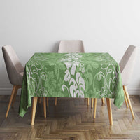 Hawaiian Lei Day Tablecloth Green Hibiscus Flowers Lei Art LT9 - Polynesian Pride