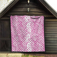 Hawaiian Lei Day Quilt Pink Hibiscus Flowers Lei Art