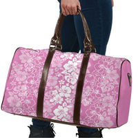 Hawaiian Lei Day Travel Bag Pink Hibiscus Flowers Lei Art - Polynesian Pride