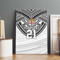 Flying Fijians Pacific Fiji Rugby Custom Canvas Wall Art Polynesian Pattern
