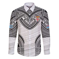 Flying Fijians Pacific Fiji Rugby Custom Family Matching Long Sleeve Bodycon Dress and Hawaiian Shirt Polynesian Pattern