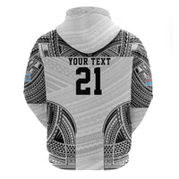Flying Fijians Pacific Fiji Rugby Custom Hoodie Polynesian Pattern