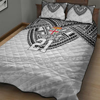 Flying Fijians Pacific Fiji Rugby Custom Quilt Bed Set Polynesian Pattern