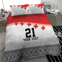 Ikale Tahi Pacific Tonga Rugby Custom Bedding Set Tongan Ngatu with Flag Pattern LT9 - Polynesian Pride