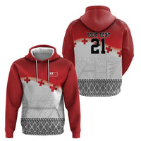 Ikale Tahi Pacific Tonga Rugby Custom Hoodie Tongan Ngatu with Flag Pattern