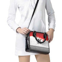Ikale Tahi Pacific Tonga Rugby Custom Shoulder Handbag Tongan Ngatu with Flag Pattern LT9 - Polynesian Pride