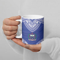 Manu Samoa Pacific Samoa Rugby Custom Ceramic Mug Polynesian Pattern - Polynesian Pride