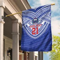 Manu Samoa Pacific Samoa Rugby Custom Garden Flag Polynesian Pattern