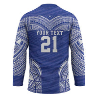 Manu Samoa Pacific Samoa Rugby Custom Hockey Jersey Polynesian Pattern LT9 - Polynesian Pride