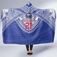 Manu Samoa Pacific Samoa Rugby Custom Hooded Blanket Polynesian Pattern