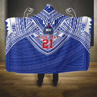 Manu Samoa Pacific Samoa Rugby Custom Hooded Blanket Polynesian Pattern