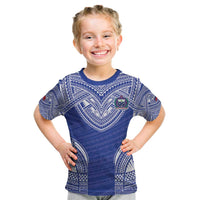 Manu Samoa Pacific Samoa Rugby Custom Kid T Shirt Polynesian Pattern