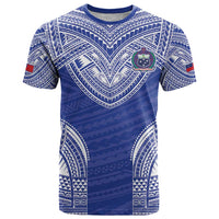Manu Samoa Pacific Samoa Rugby Custom T Shirt Polynesian Pattern