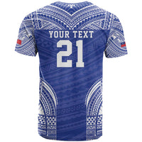 Manu Samoa Pacific Samoa Rugby Custom T Shirt Polynesian Pattern