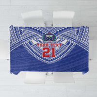 Manu Samoa Pacific Samoa Rugby Custom Tablecloth Polynesian Pattern
