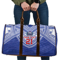 Manu Samoa Pacific Samoa Rugby Custom Travel Bag Polynesian Pattern - Polynesian Pride