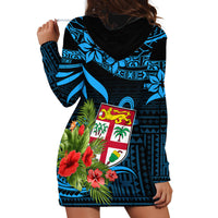 Fiji Islands Hoodie Dress With Polynesian Tribal Happy National Day LT9 - Polynesian Pride