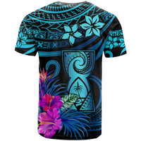 Custom Polynesian Guam T Shirt With Latte Stone Happy Liberation Day LT9 - Polynesian Pride