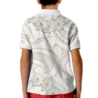 Tokelau Gardenia Thunbergia Kid Polo Shirt Polynesian Art Vibe LT9 - Polynesian Pride