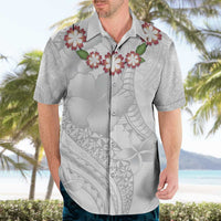 Manuia le Aso Sa o Tamaiti Tonga Hawaiian Shirt White Sunday Heilala Lei