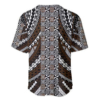 Brown Tongan Polynesian Tribal Baseball Jersey - Polynesian Pride