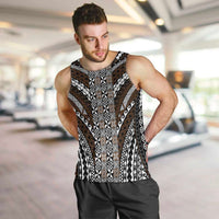 Brown Tongan Polynesian Tribal Men Tank Top LT9 Brown - Polynesian Pride