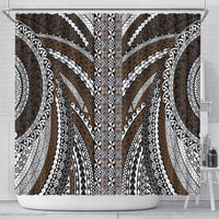 Brown Tongan Polynesian Tribal Shower Curtain LT9 - Polynesian Pride