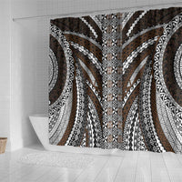 Brown Tongan Polynesian Tribal Shower Curtain LT9 - Polynesian Pride