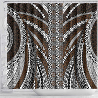 Brown Tongan Polynesian Tribal Shower Curtain LT9 - Polynesian Pride