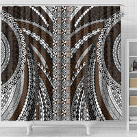 Brown Tongan Polynesian Tribal Shower Curtain LT9 - Polynesian Pride
