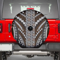 Brown Tongan Polynesian Tribal Spare Tire Cover LT9 - Polynesian Pride
