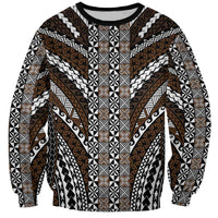 Brown Tongan Polynesian Tribal Sweatshirt - Polynesian Pride