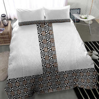Light Gray Tongan Polynesian Tribal Bedding Set LT9 - Polynesian Pride