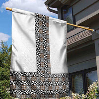 Light Gray Tongan Polynesian Tribal Garden Flag - Polynesian Pride