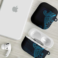 Black Blue Polynesian Tribal AirPods Case - Polynesian Pride