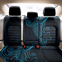 Black Blue Polynesian Tribal Back Car Seat Cover - Polynesian Pride