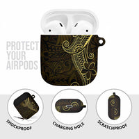 Black Gold Polynesian Tribal AirPods Case LT9 - Polynesian Pride